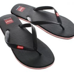 White Label Beach Jandals Black US6