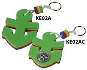 White Label Anchor Safety Key Float With Compass