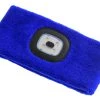 White Label Rechargeable Knitted LED Headlamp 150lm Blue