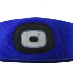 White Label Rechargeable Knitted LED Headlamp 150lm Blue -White Label Sales Store l head b b 5