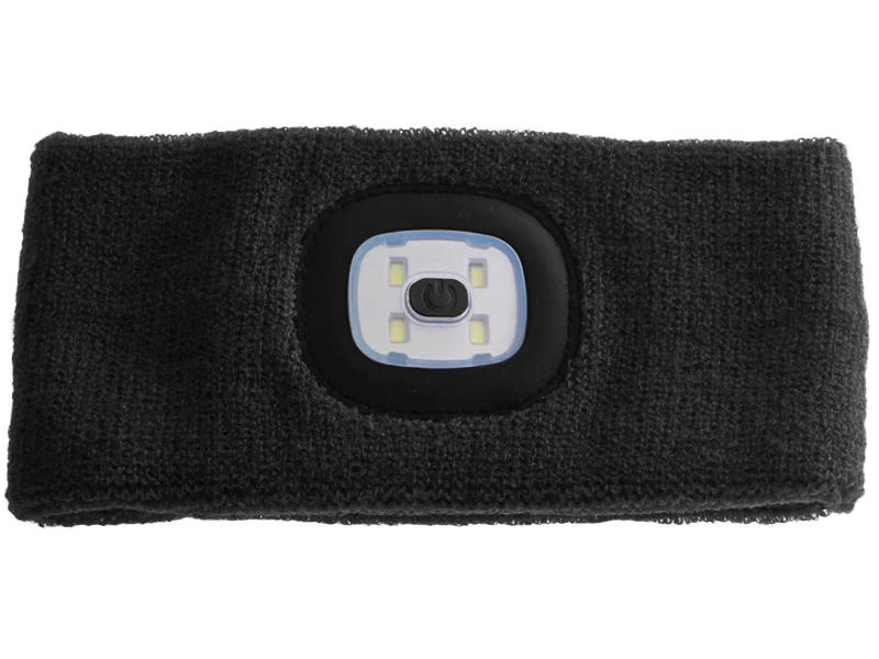 White Label Rechargeable Knitted LED Headlamp 150lm Black 2 White Label Rechargeable Knitted LED Headlamp 150lm Black - Image 2
