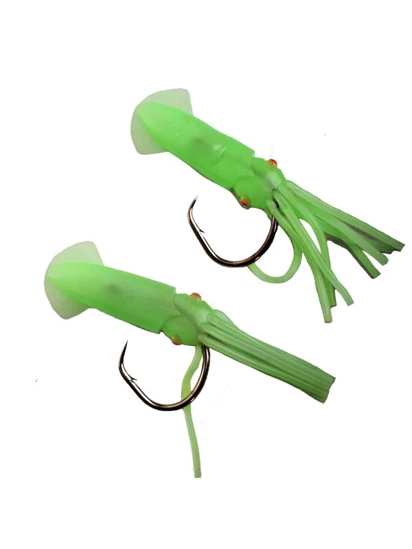 White Label Lumo Squid Puka Rig 16/0 1 White Label Lumo Squid Puka Rig 16/0