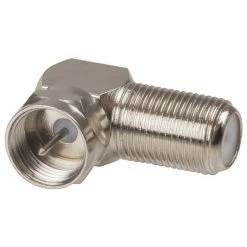 White Label F-59 Right Angle Plug To F-81 Socket