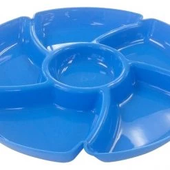White Label Plastic Sectional Platter - Assorted Colours