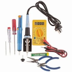 White Label 25W Soldering Iron Starter Kit With DMM