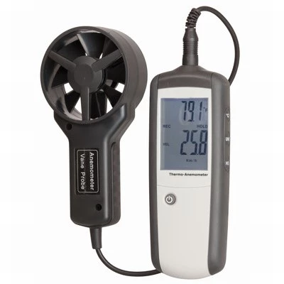 White Label Handheld Anemometer With Separate Vane Sensor 1 White Label Handheld Anemometer With Separate Vane Sensor