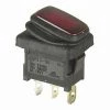 White Label IP65 SPST Illuminated Mini Rocker Switch 16A 12VDC