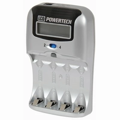 White Label Fast Two Hour AA/AAA Ni-MH Battery Charger 1 White Label Fast Two Hour AA/AAA Ni-MH Battery Charger