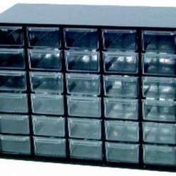 White Label 30 Drawer Unit Parts Cabinet