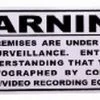 White Label Surveillance Warning Sticker