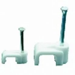 White Label Cable Clips 5 X 8mm 25 Pack