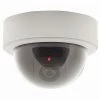 White Label Dummy Dome Camera With Flashing LED And CCTV Sticker
