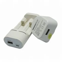 White Label Universal Li-ion Cylinder Battery Charger With USB