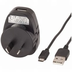 White Label Mains USB Charger For Smartphones/Tablets With USB MicroB