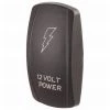 White Label Laser-Etched Rocker Switch Cover ''12V Power''