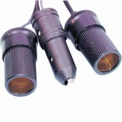 White Label Cigarette Lighter Double Adaptor