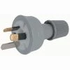 White Label 240V Line Mains Power Plug