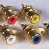 White Label Gold Plated RCA Chassis Socket