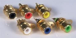 White Label Gold Plated RCA Chassis Socket