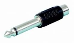 White Label 6.5mm Mono Plug To RCA Socket Adaptor