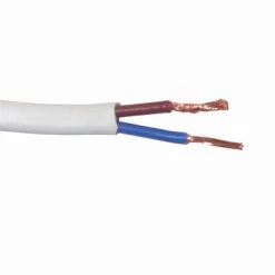 White Label Fig 8 White AC Mains Cable