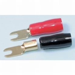 White Label Red & Black Forked Spade Terminals - Pack