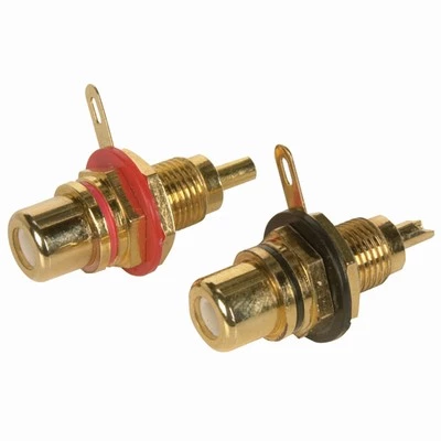 White Label Gold RCA Sockets 1 White Label Gold RCA Sockets