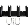 White Label Alloy 4 Rod Holder Rail Mount Black