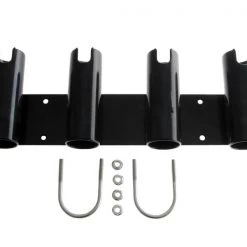 White Label Alloy 4 Rod Holder Rail Mount Black