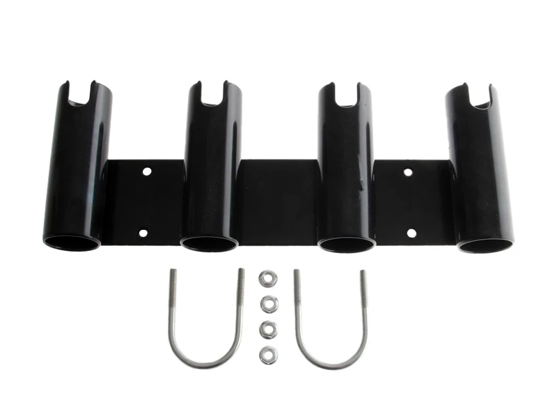White Label Alloy 4 Rod Holder Rail Mount Black 1 White Label Alloy 4 Rod Holder Rail Mount Black
