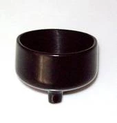 White Label Rod Holder PVC Bottom Drain Black