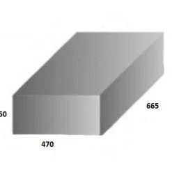 White Label Food Grade Polyethylene Water Tank 41L 665 X 470 X 150mm