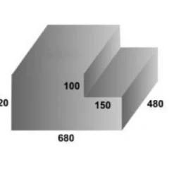 White Label Food Grade Polyethylene Water Tank 60L 480 X 680 X 220mm