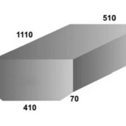 White Label Food Grade Polyethylene Water Tank 82L 1110 X 510 X 200mm