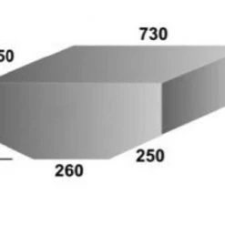 White Label Food Grade Polyethylene Water Tank 94L 550 X 73mm0-260 X 305mm