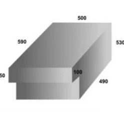 White Label Food Grade Polyethylene Water Tank 127L 590 X 530 X 500mm