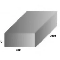 White Label Food Grade Polyethylene Water Tank 131L 1050 X 840 X 170mm