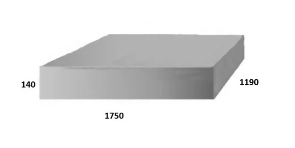 White Label Food Grade Polyethylene Water Tank 258L 1750 X 1190 X 140mm 1 White Label Food Grade Polyethylene Water Tank 258L 1750 X 1190 X 140mm