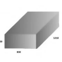 White Label Food Grade Polyethylene Water Tank 375L 1210 X 830 X 400mm