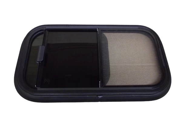 White Label Aluminium Sliding Window Black 1270 X 635mm 2 White Label Aluminium Sliding Window Black 1270 X 635mm - Image 2