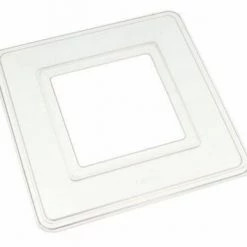 White Label Square 80 LED Light Clear Plastic Surround