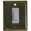 White Label Single Brass Wall Switch And Plate