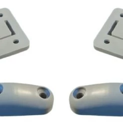 White Label Sliding Grey Table Rail Sets