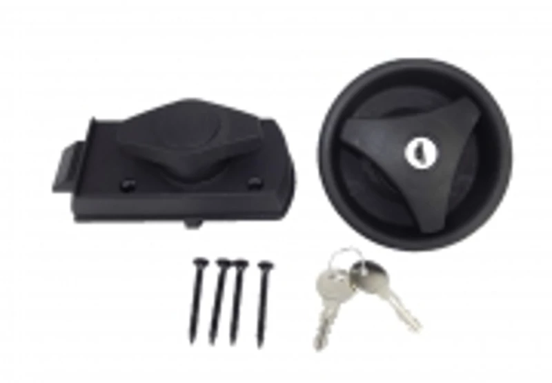 White Label Round Entrance Door Lock - Left Hand, Black 1 White Label Round Entrance Door Lock - Left Hand, Black