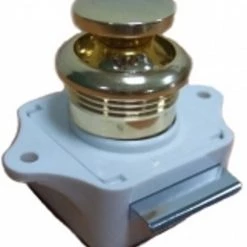White Label Push Button Cabinet Latch - Gold