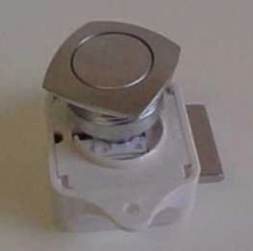 White Label Push Lock Roundtangular - Satin