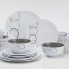 White Label Loops Melamine Dinner Set