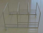 White Label 3 Position Wire Plate Carrier