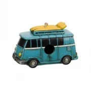 White Label Polyresin Bird House - Vintage Campervan