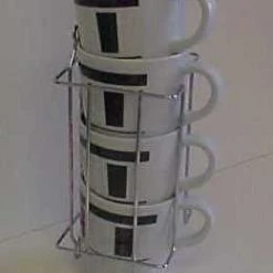 White Label Chrome Mug Holder